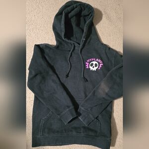 Hypland Black Hoodie with Pink Skull Logo